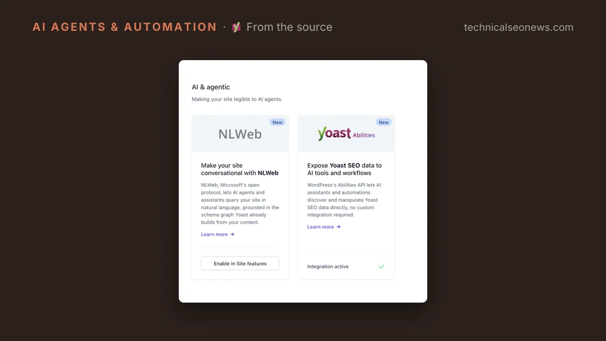Screenshot from Yoast SEO Abilities release, September 29, 2026