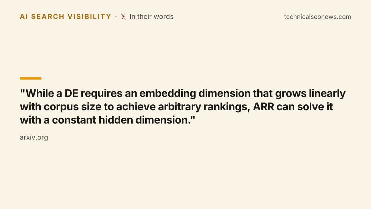 Quoted from Autoregressive Ranking: Bridging the Gap Between Dual and Cross Encoders (arX…