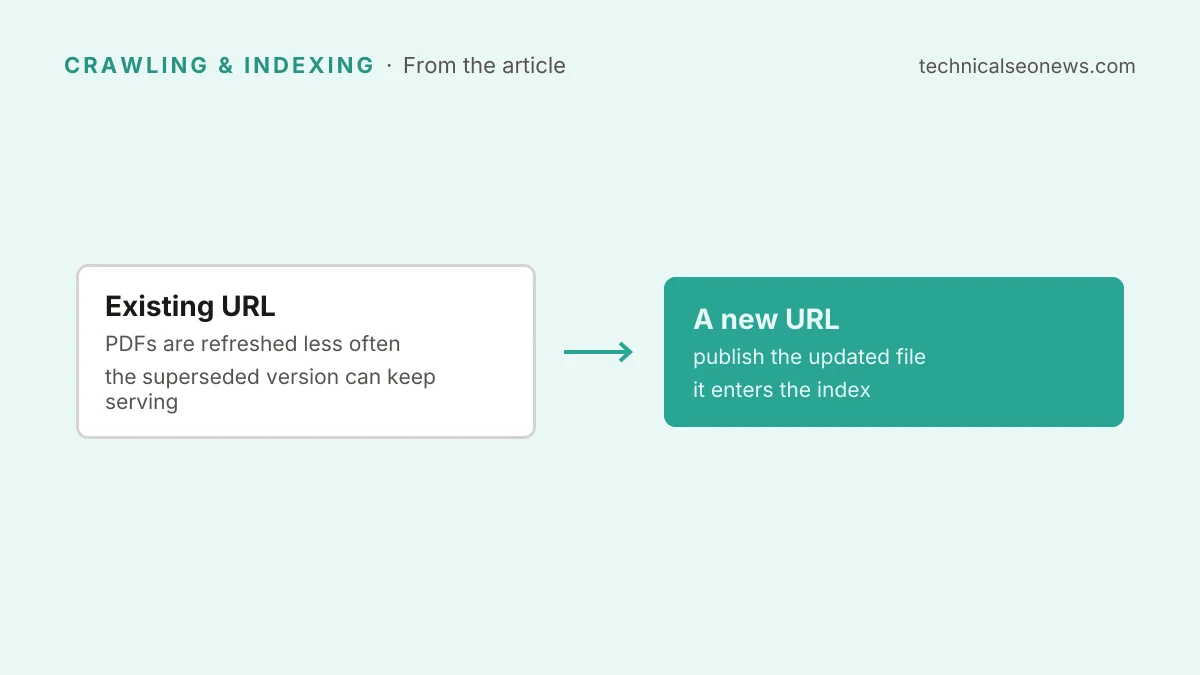 Google treats PDFs as relatively static binary files