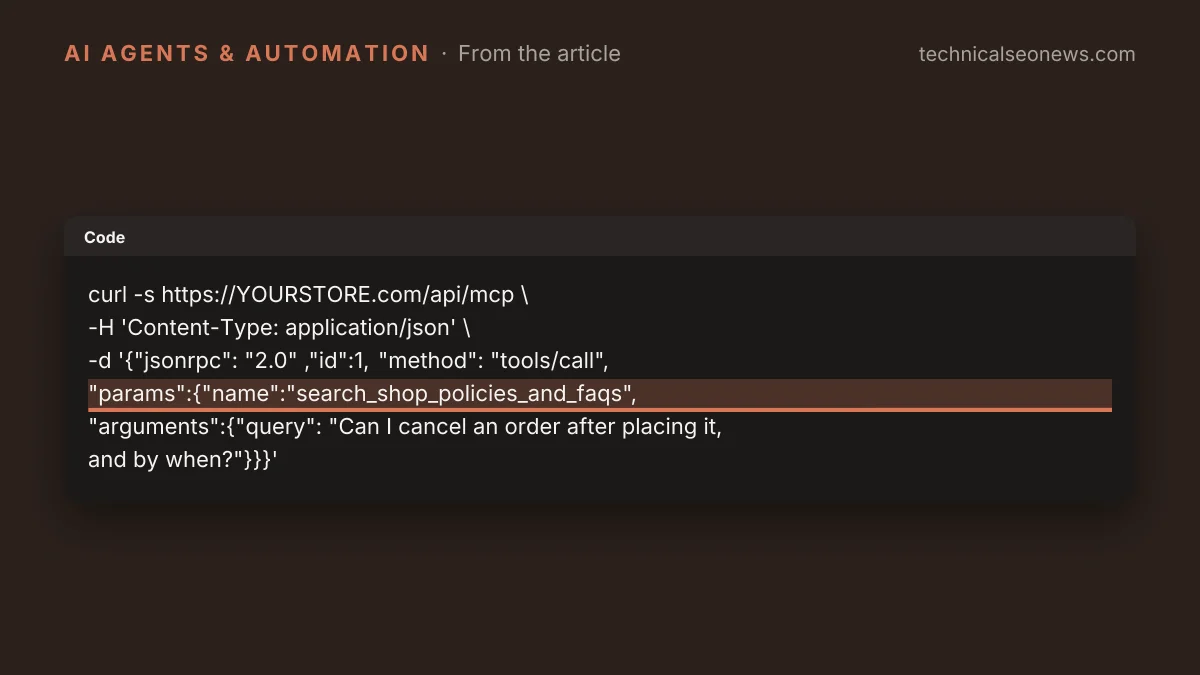 Code line: "params":{"name":"search_shop_policies_and_faqs",
